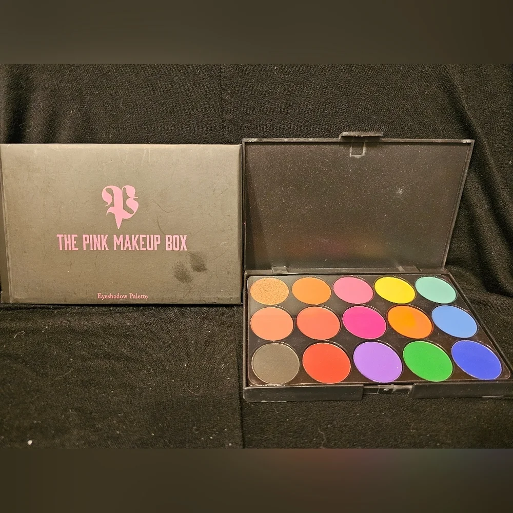 Pink Makeup Box Eye Shadow Palette